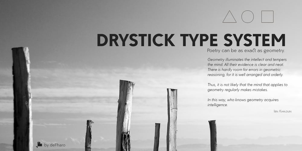 Drystick Geo Grotesk font