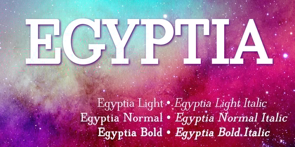 Egyptia font