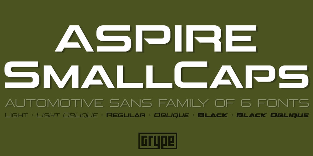 Aspire SmallCaps font