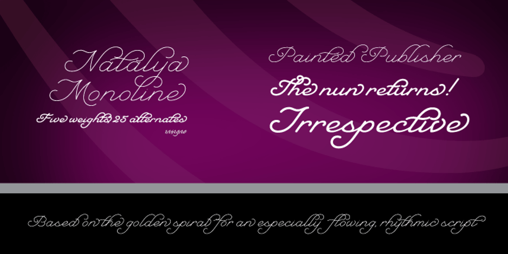 Natalya Monoline font