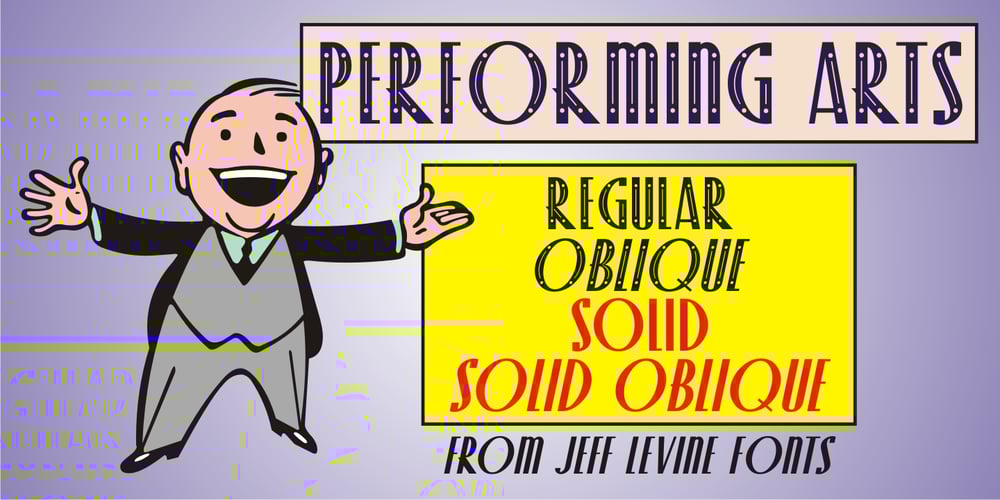 Performing Arts JNL font