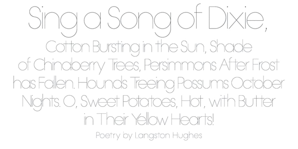 OL Hairline Gothic font