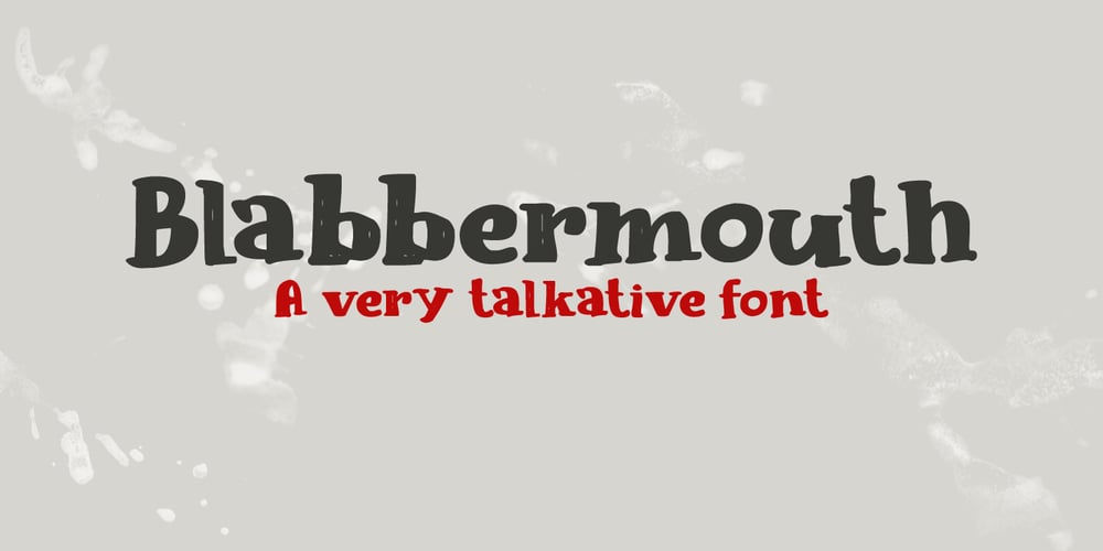 Blabbermouth font