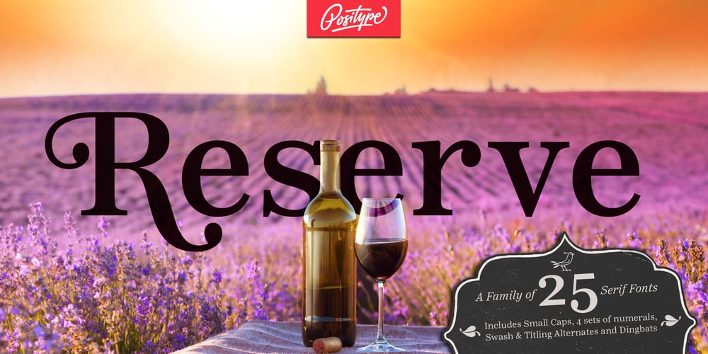 Reserve font