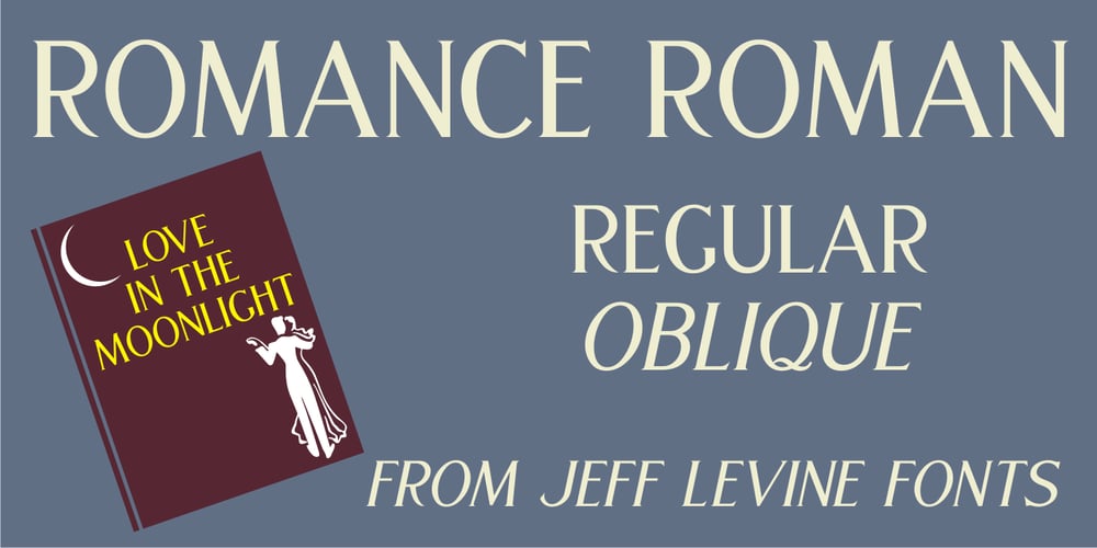 Romance Roman JNL font