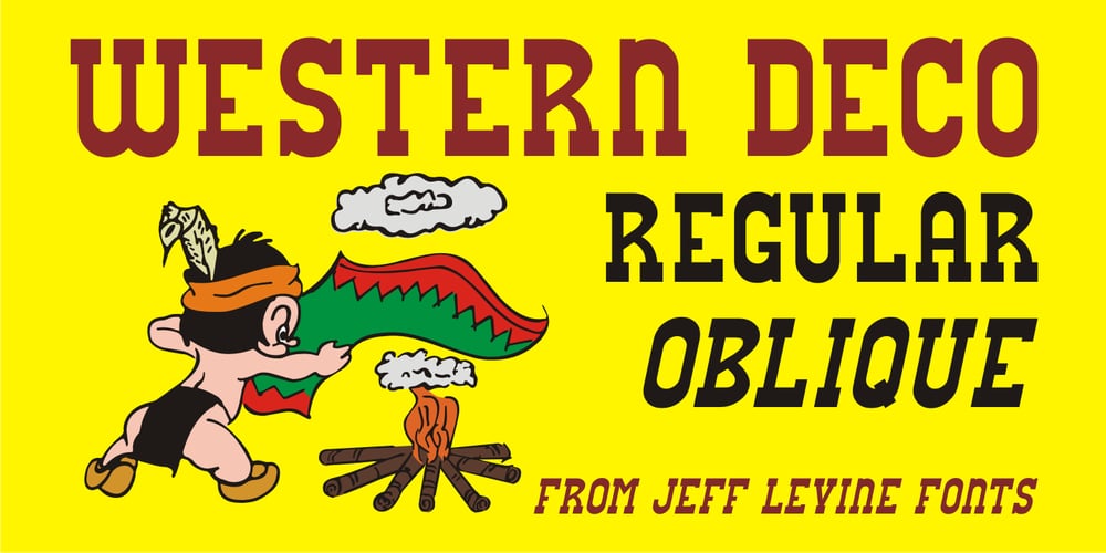 Western Deco JNL font