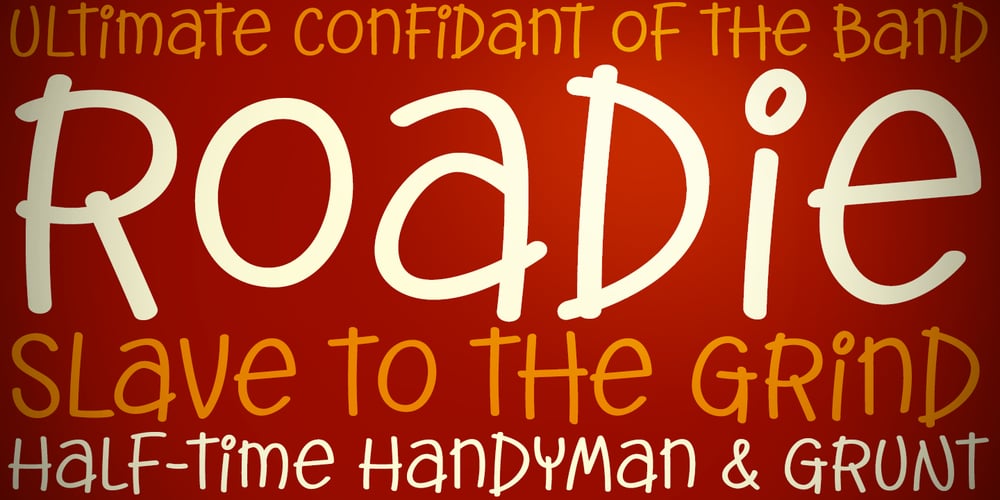 Roadie PB font