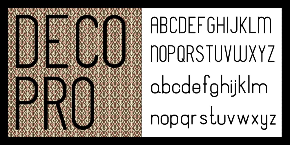 Deco Pro font