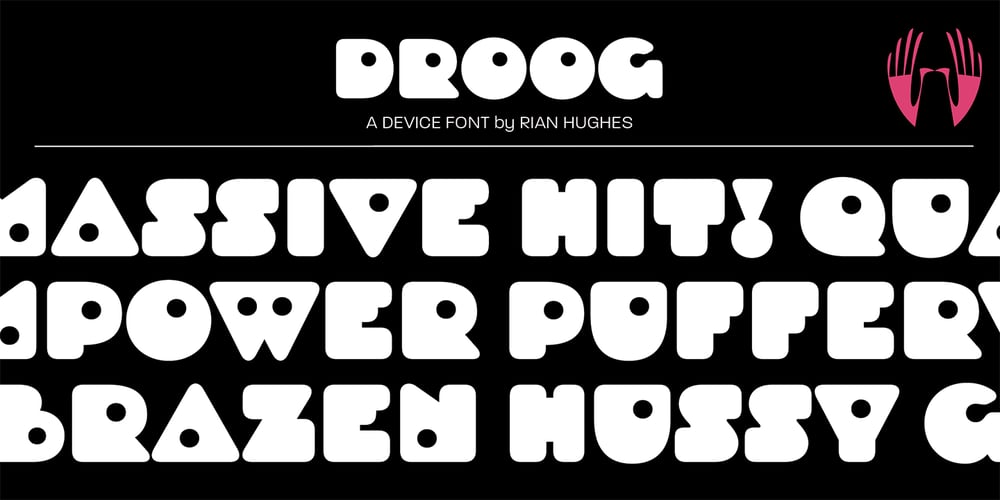 Droog font