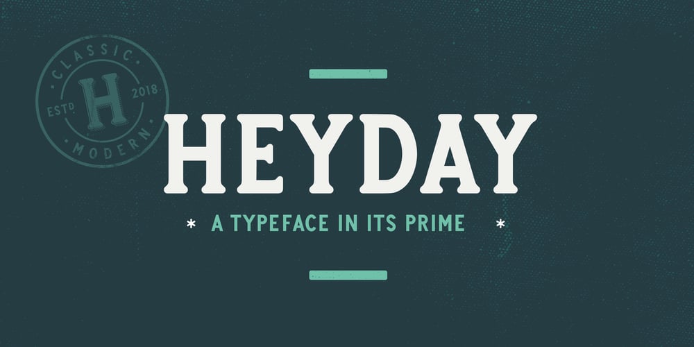 Heyday font