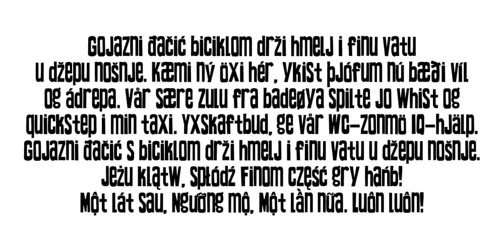 TOMO Zomba Pro font