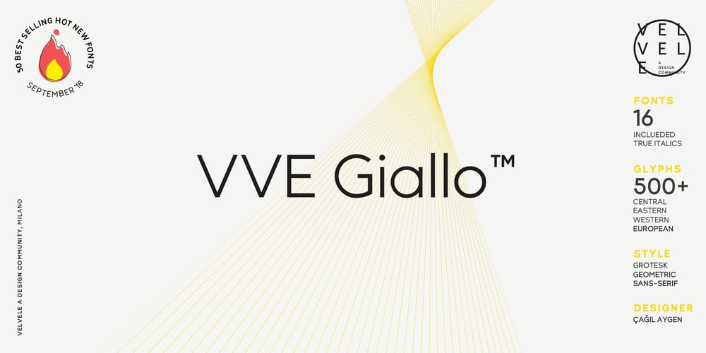 VVE Giallo font