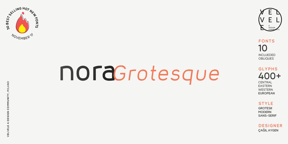 Nora Grotesque font