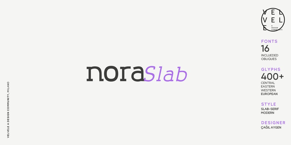 Nora Slab font