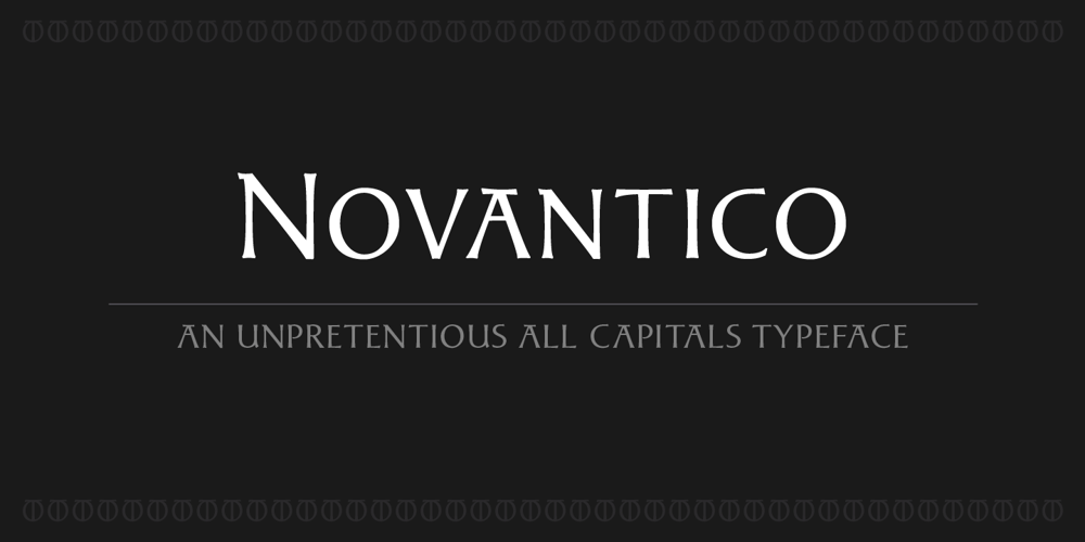Novantico font