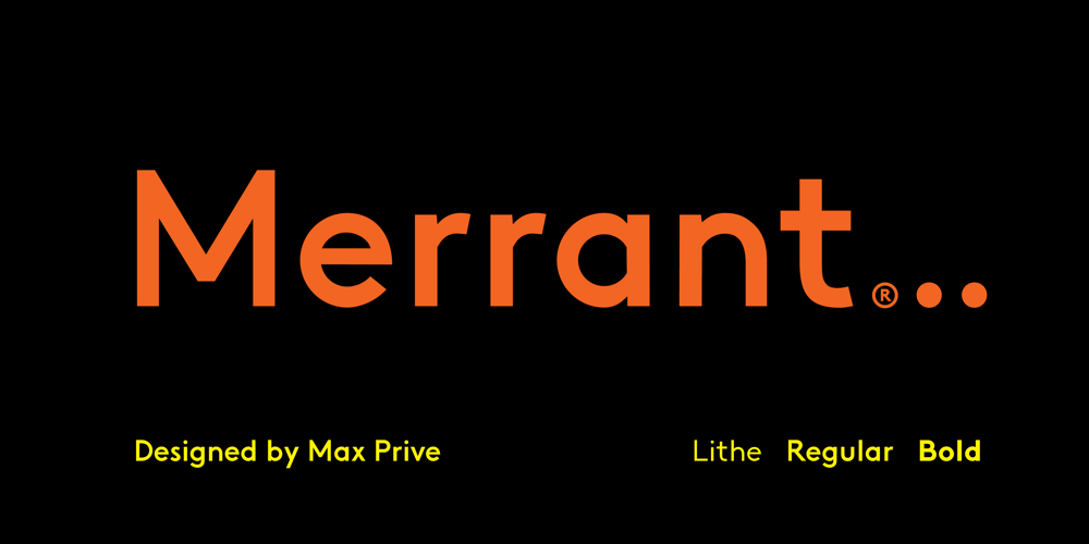 Merrant font