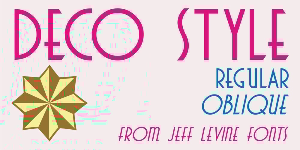Deco Style JNL font