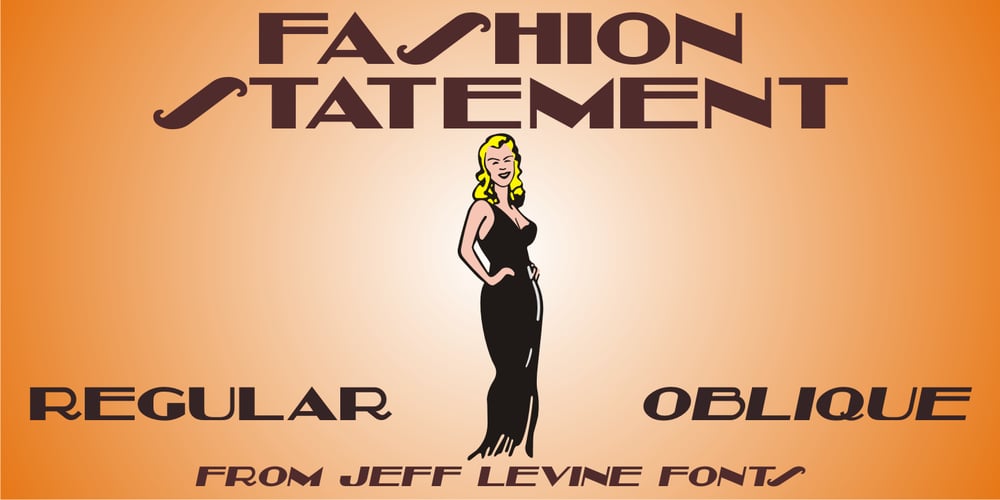Fashion Statement JNL font