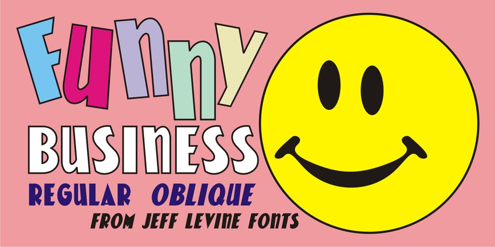 Funny Business JNL font