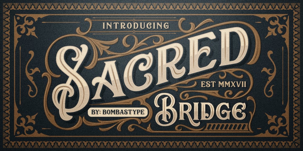 Sacred Bridge font