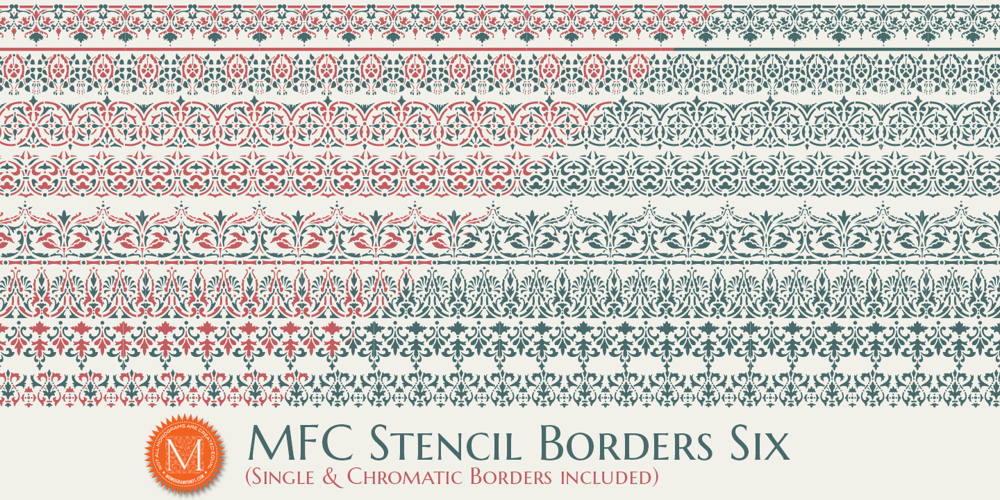 MFC Stencil Borders Six font