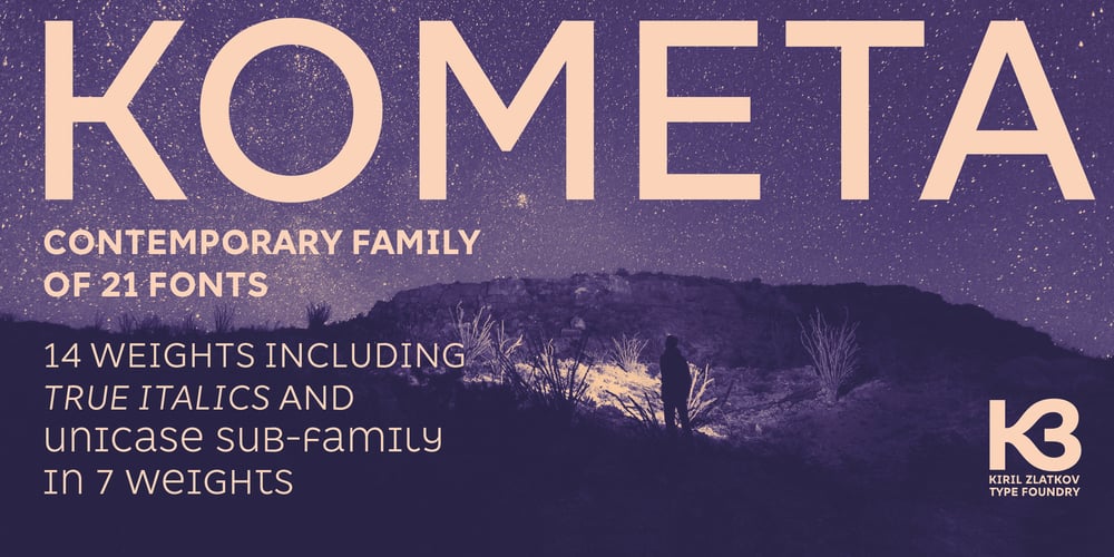 Kometa font