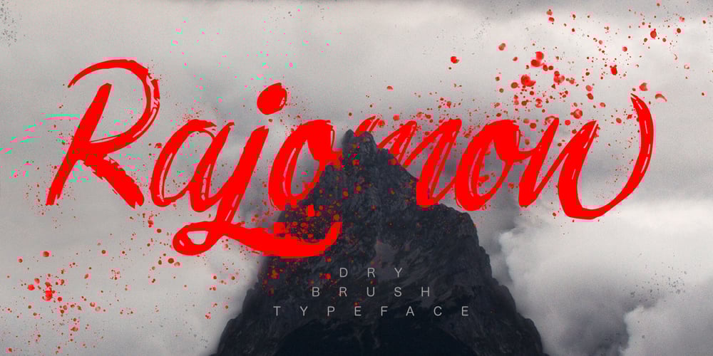 Rajomon font