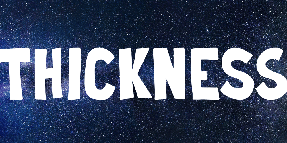 Thickness font