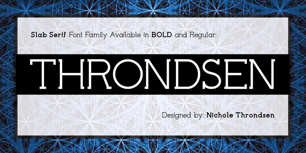 Throndsen font