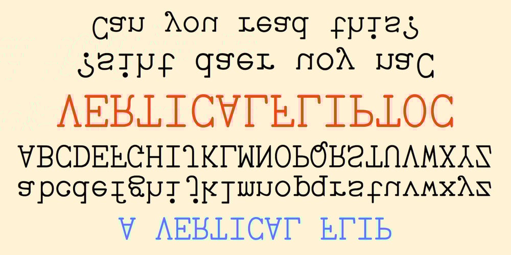 VerticalFlipTOC font