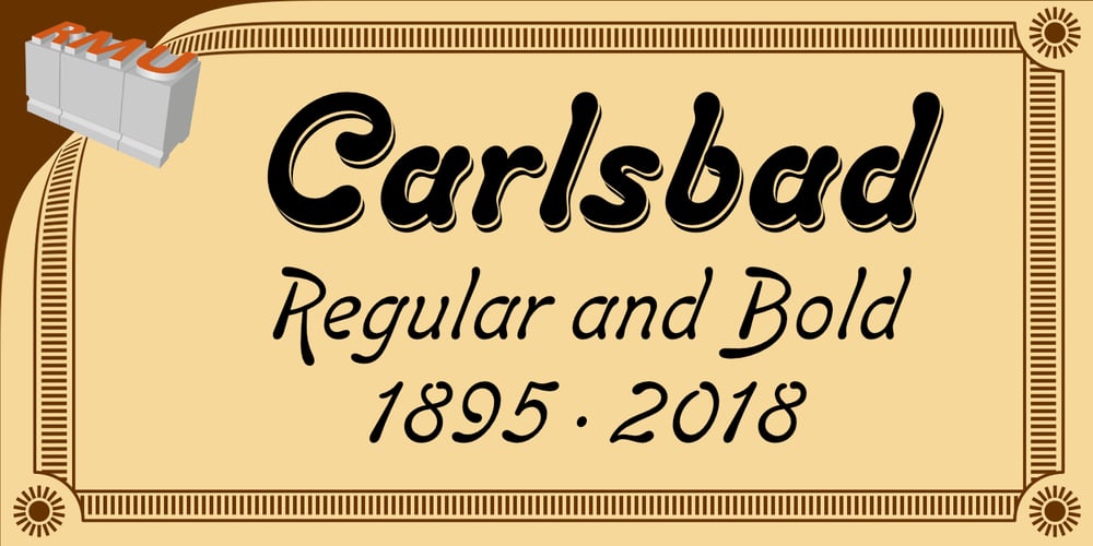 Carlsbad font