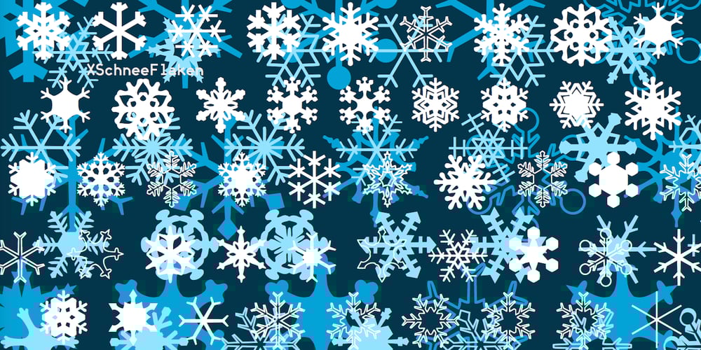 XSchnee Flaken font