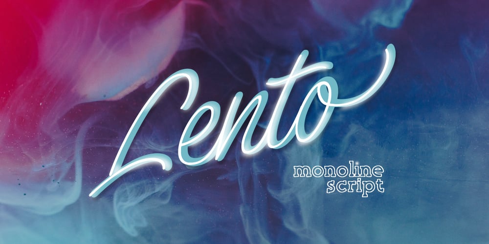 Lento font