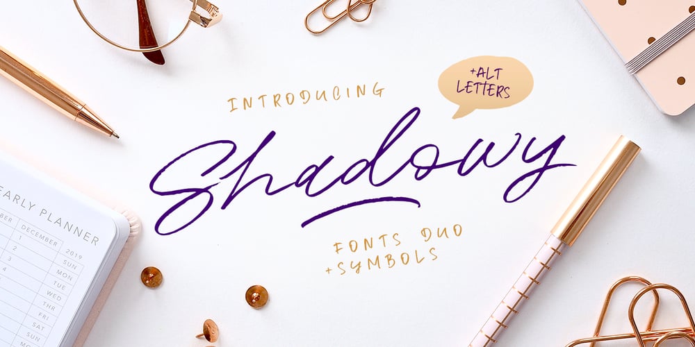 Shadowy font