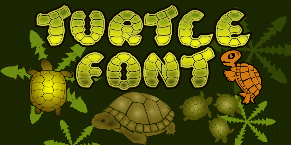 Turtle font