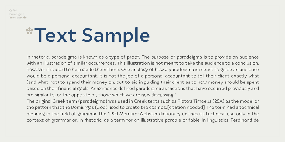 Ye Paradigma font