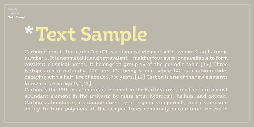 Ye Carbon font