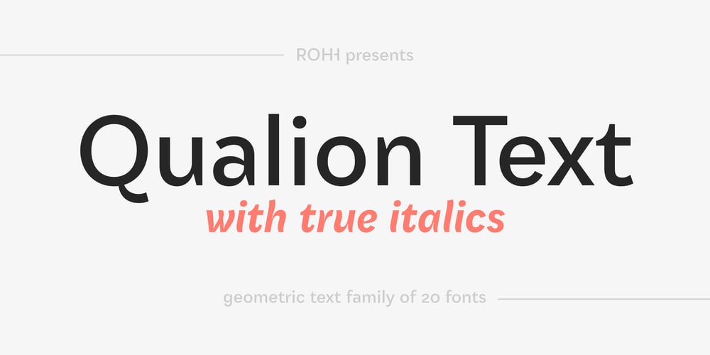Qualion Text font