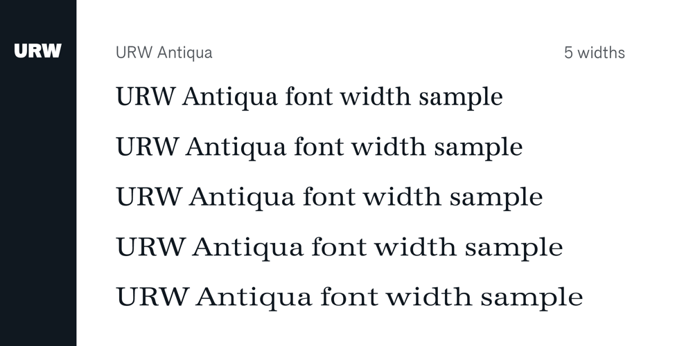 URW Antiqua font