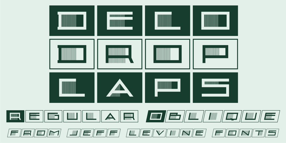 Deco Drop Caps JNL font