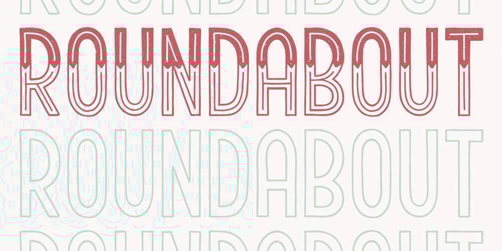 Roundabout font