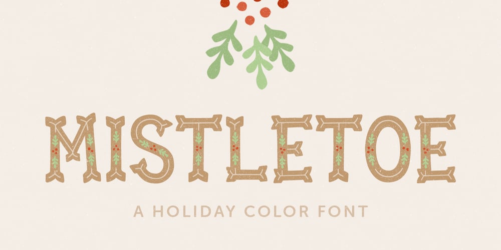 Mistletoe font
