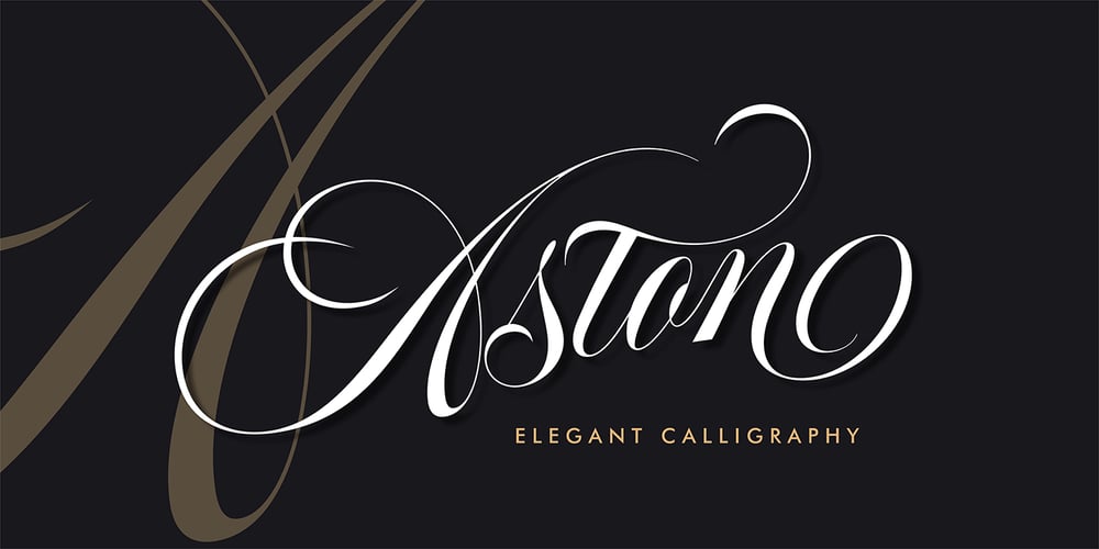 Aston Script Pro font