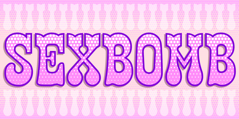 Sexbomb font