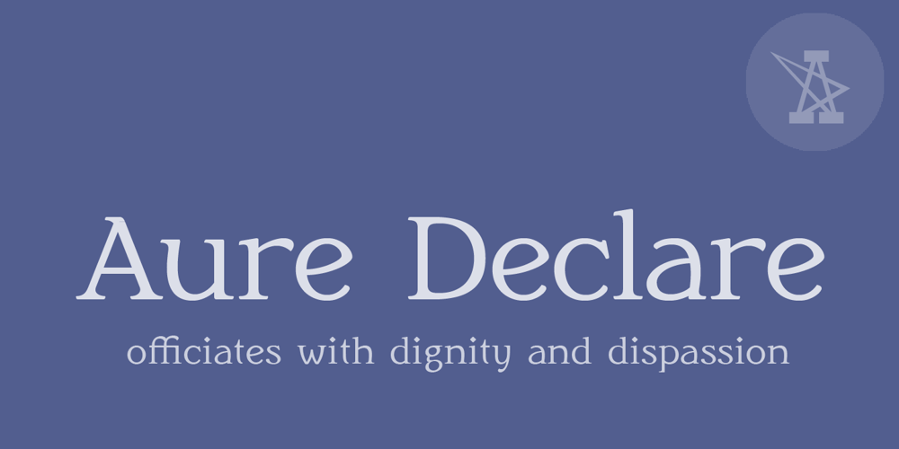 Aure Declare font