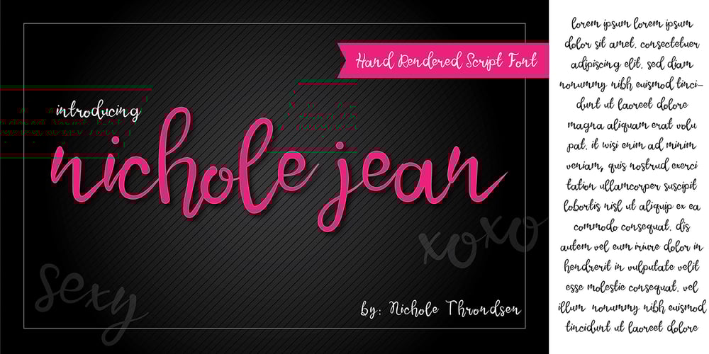 Nichole Jean font