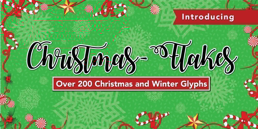 Christmas Flakes font