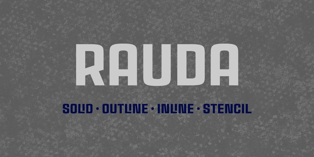 Rauda font