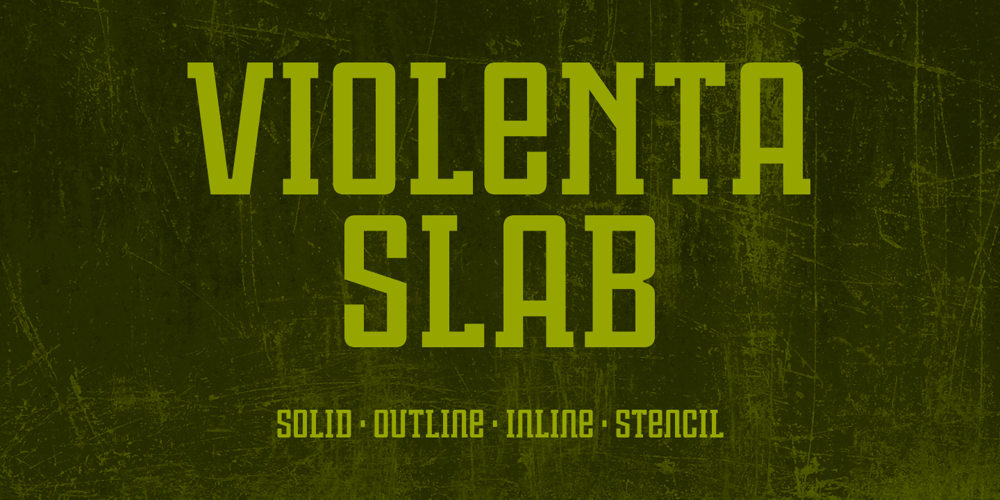 Violenta Slab font