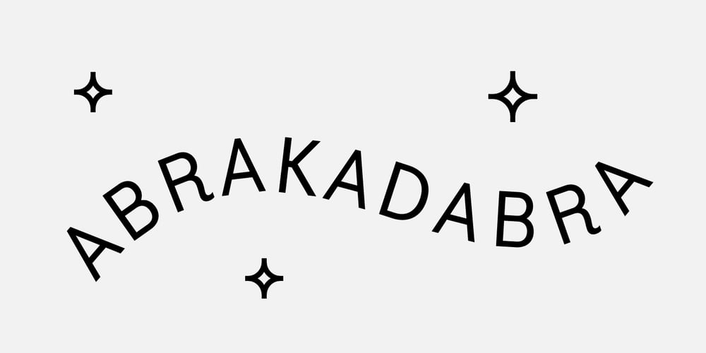 Abrakadabra font